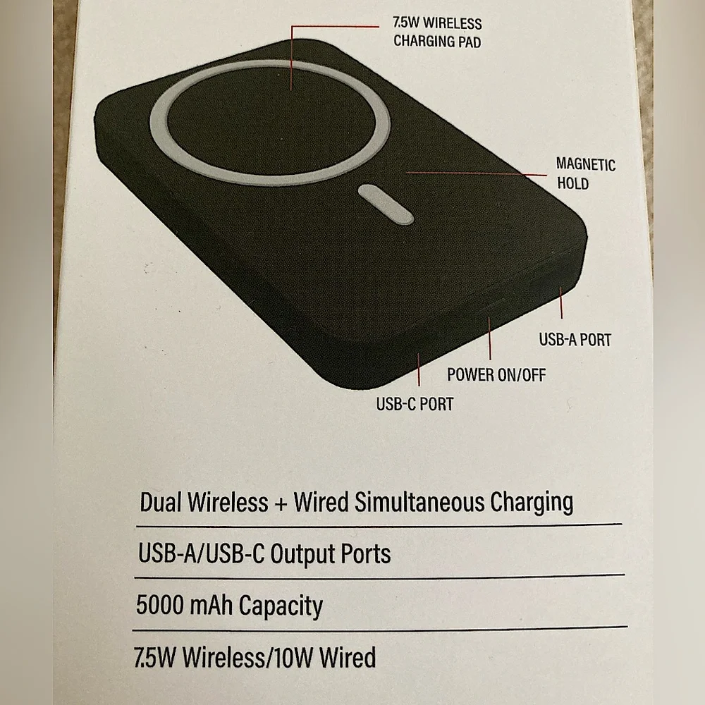 POWER To Go MagPak Dual Power Bank - 5000 mAH